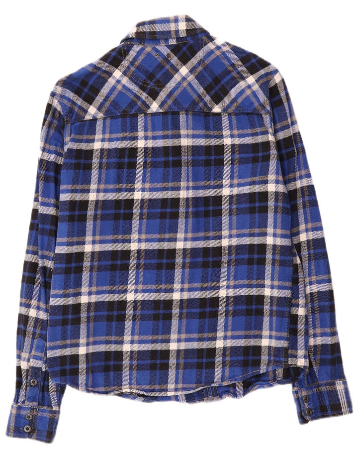 Converse Mens Flannel Shirt Medium Blue Check