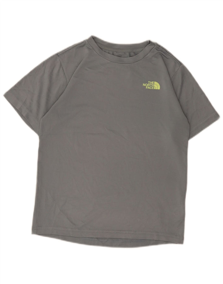 The North Face Boys T-Shirt Top 9-10 Years Medium Grey Polyester