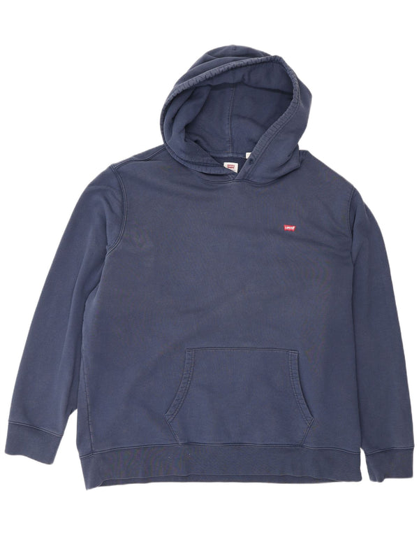 Levi's Mens Standard Hoodie Jumper 2XL Navy Blue Cotton