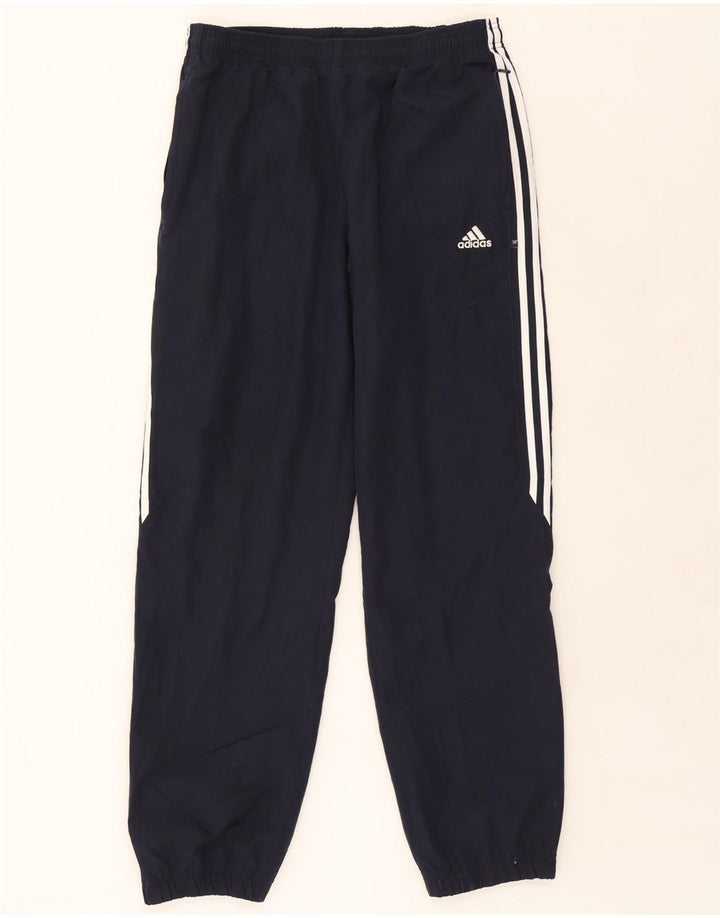 Adidas Mens Tracksuit Trousers Joggers Medium Navy Blue Polyester