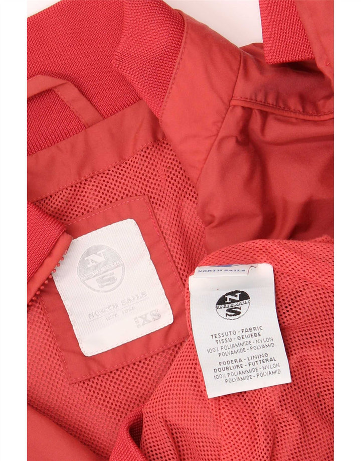North Sails Mens Bomber Jacket UK 34 XS Red Polyamide