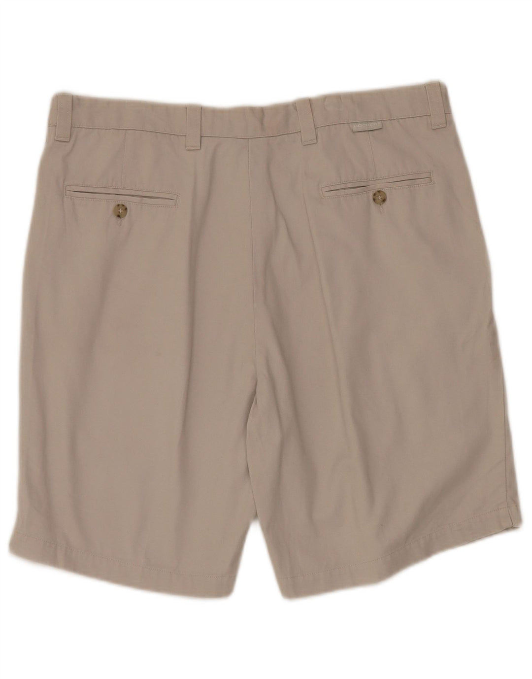 DOCKERS Mens Pegged Chino Shorts W36 Large Beige Cotton