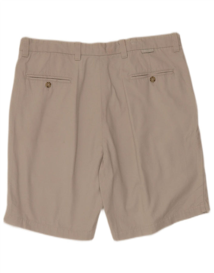 DOCKERS Mens Pegged Chino Shorts W36 Large Beige Cotton