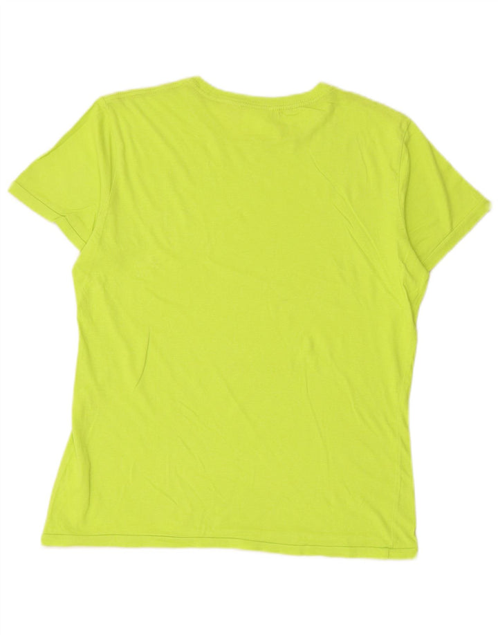 DIADORA Mens Graphic T-Shirt Top Small Green Cotton