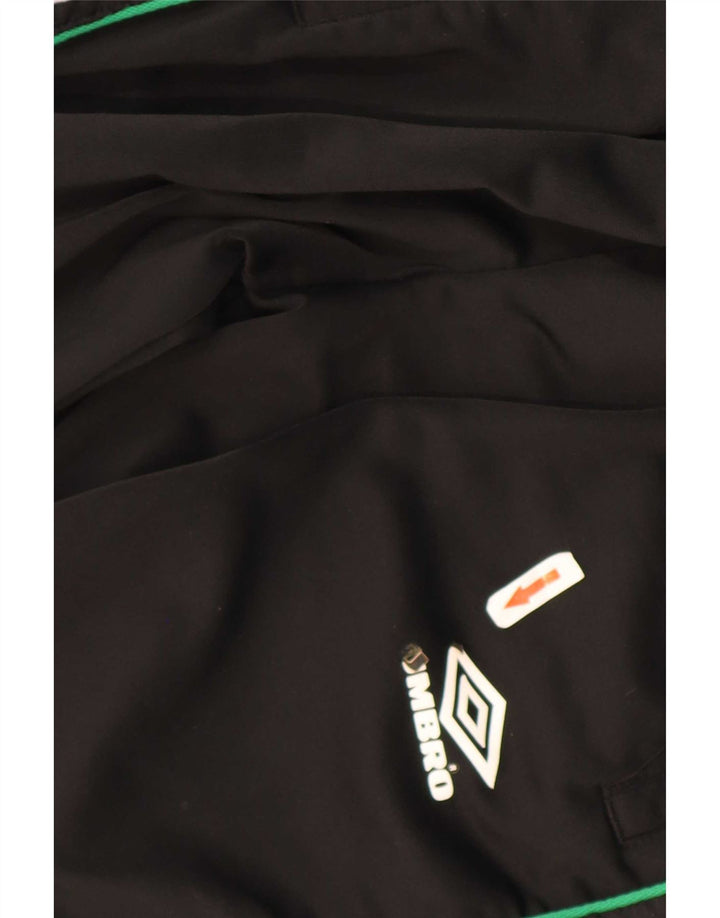 Umbro Mens Graphic Tracksuit Trousers Large Black Colourblock Polyester
