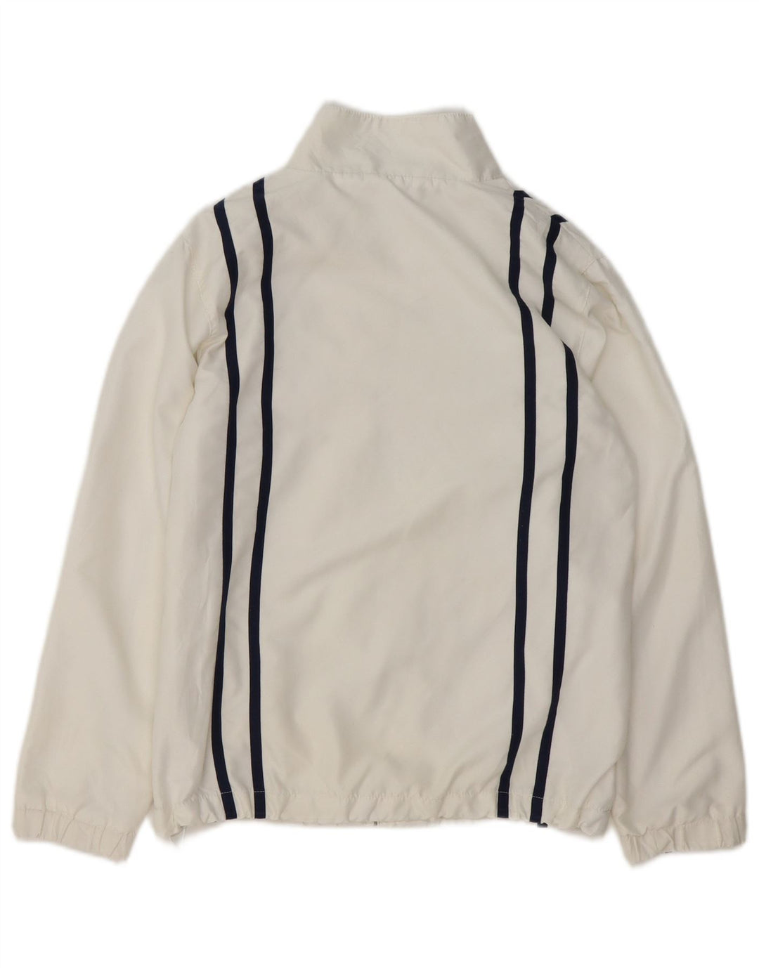 FILA Boys White Line Tracksuit Top Jacket 8-9 Years White Polyester