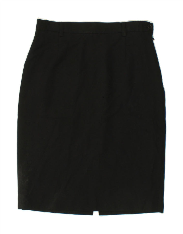 KRIZIA Womens Pencil Skirt IT 46 Large W28  Black Wool Vintage Krizia and Second-Hand Krizia from Messina Hembry 