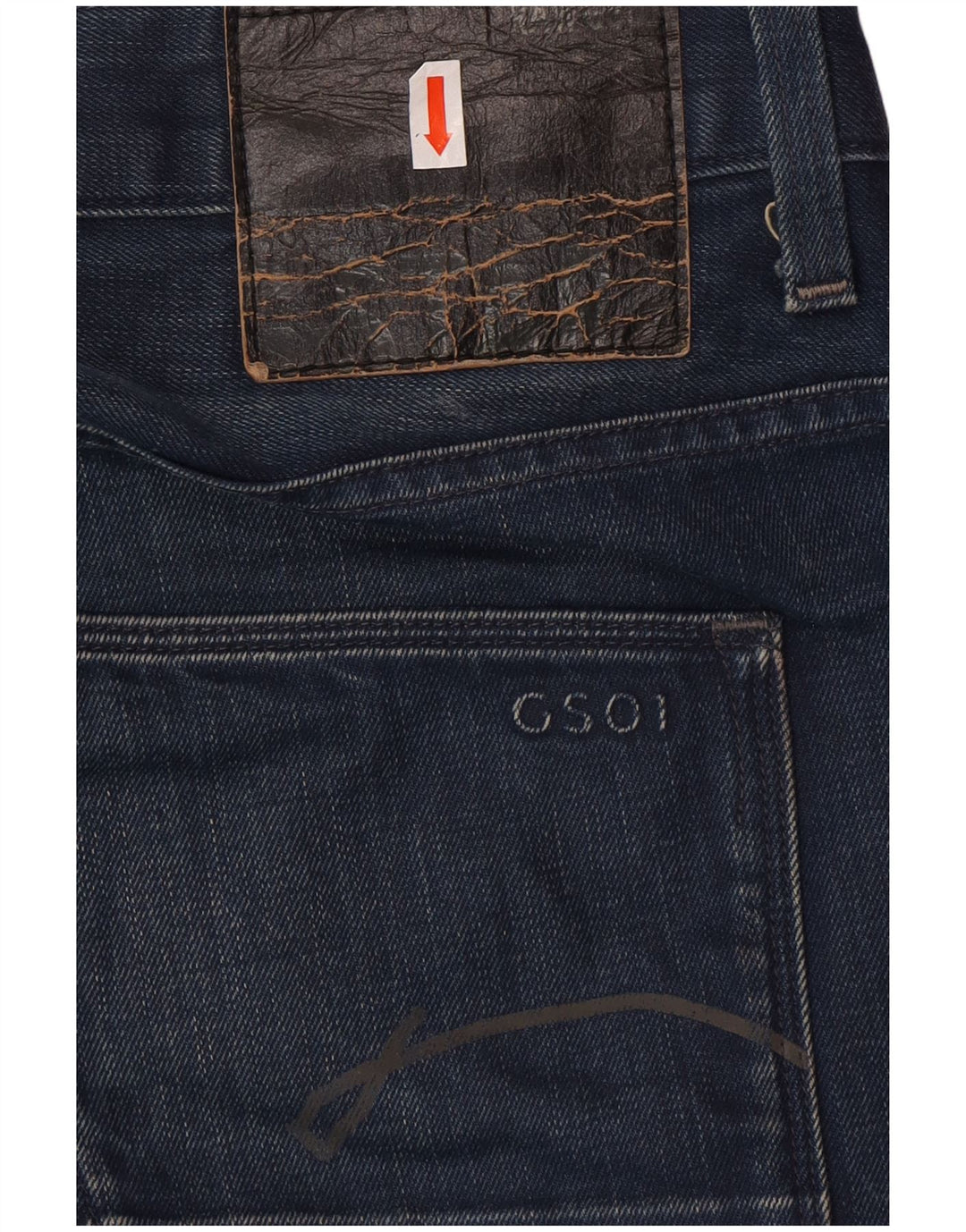 G-STAR Mens Straight Jeans W33 L34 Blue Cotton