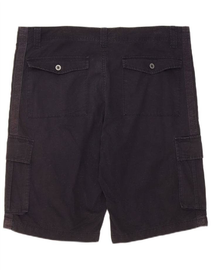 Lotto Mens Cargo Shorts W36 Large Navy Blue Cotton