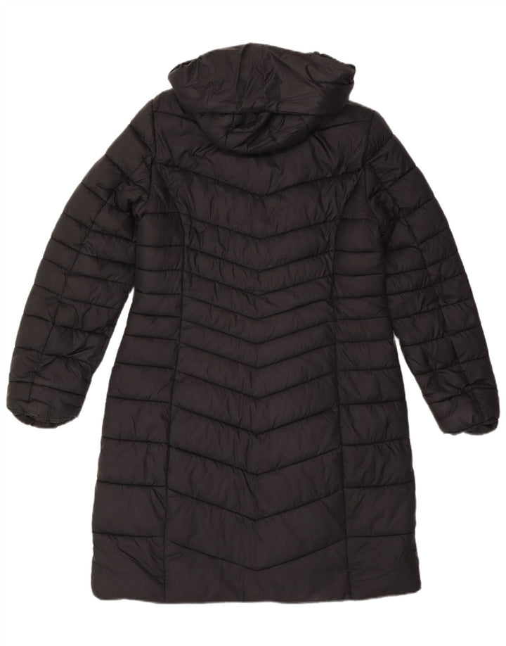Lipsy Womens Hooded Padded Coat UK 12 Medium  Black Polyamide