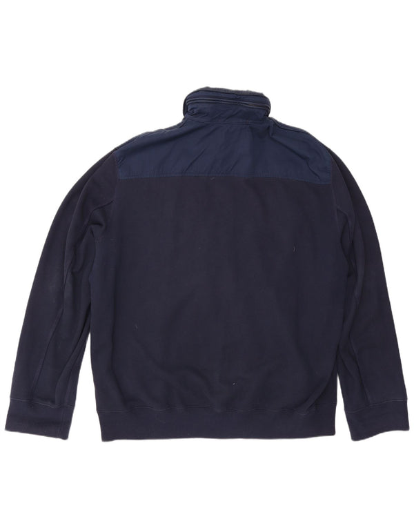 Polo Ralph Lauren Mens Tracksuit Top Jacket 2XL Navy Blue Colourblock