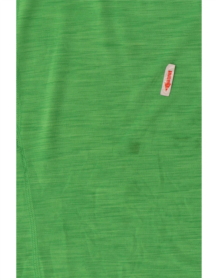 Reebok Womens T-Shirt Top UK 12 Medium Green Flecked Polyester