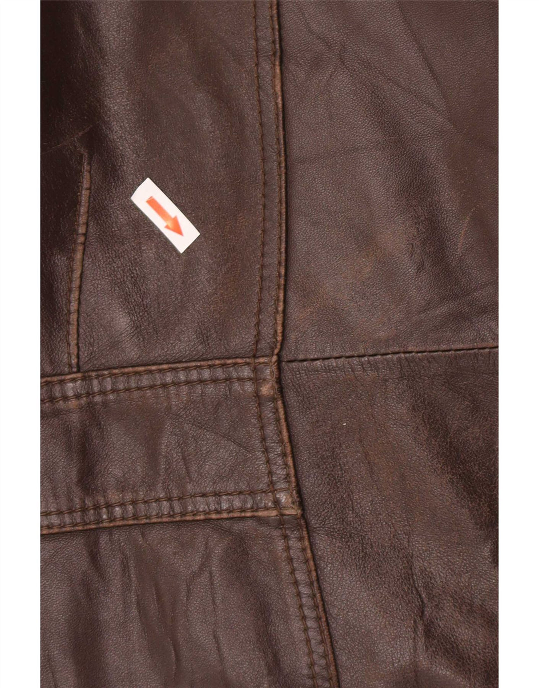 In Extenso Mens Leather Jacket UK 40 Large Brown