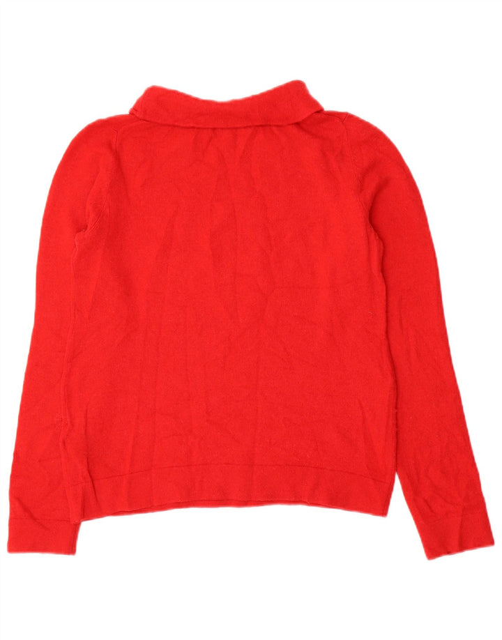 Hobbs Womens Roll Neck Jumper Sweater UK 10 Small Red Wool