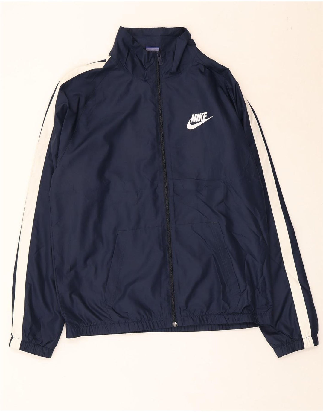 NIKE Mens Tracksuit Top Jacket Large Navy Blue