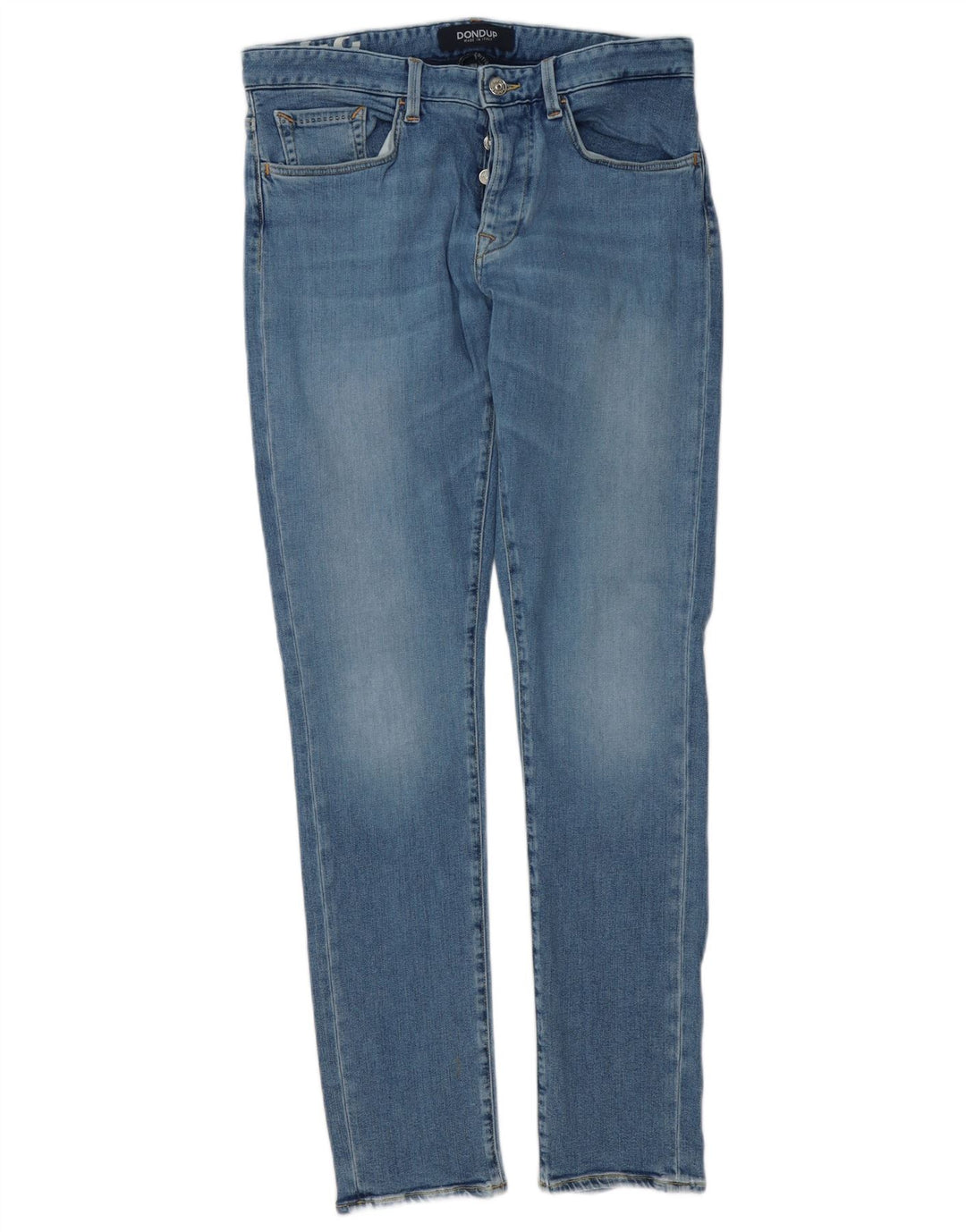 Dondup Mens Slim Jeans W32 L32 Blue Cotton