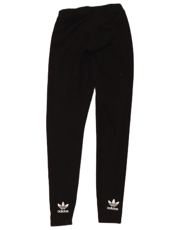 Adidas Girls Leggings 13-14 Years Black Polyester