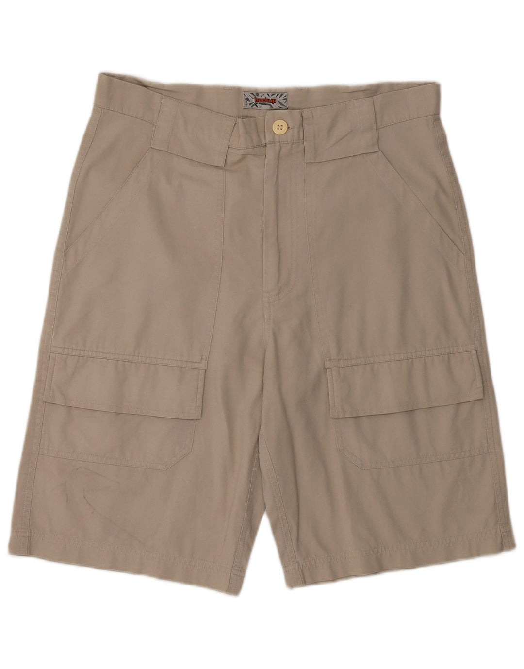 Vintage Mens Cargo Shorts Medium W32 Beige Cotton