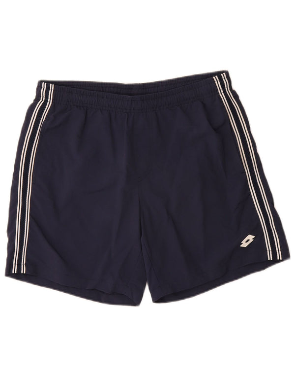 Lotto Mens Sport Shorts Small Navy Blue