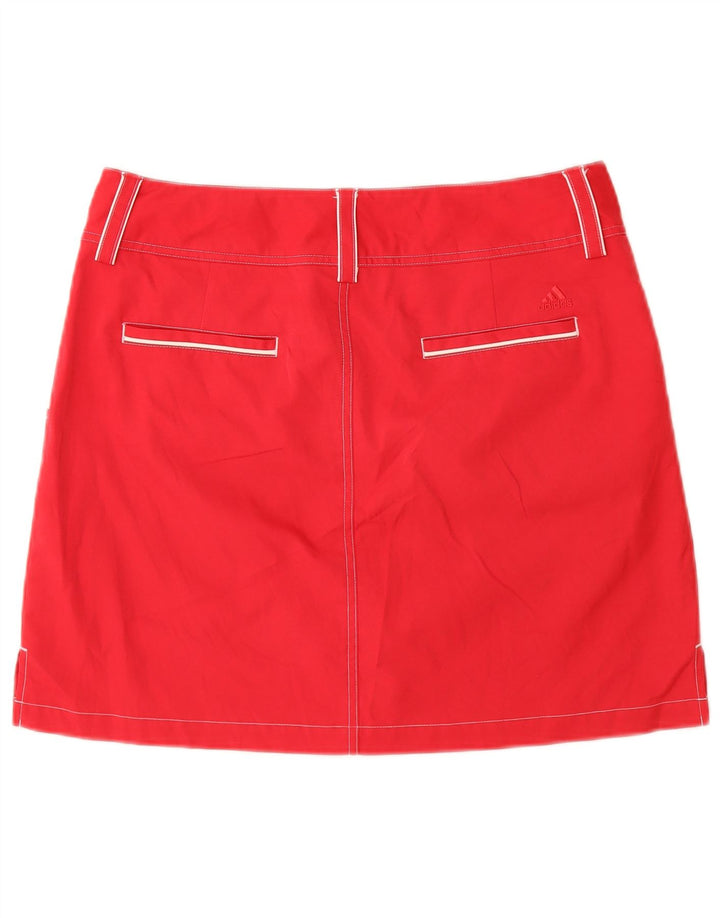 Adidas Womens Climacool Mini Skirt US 8 Medium W30  Red Polyester