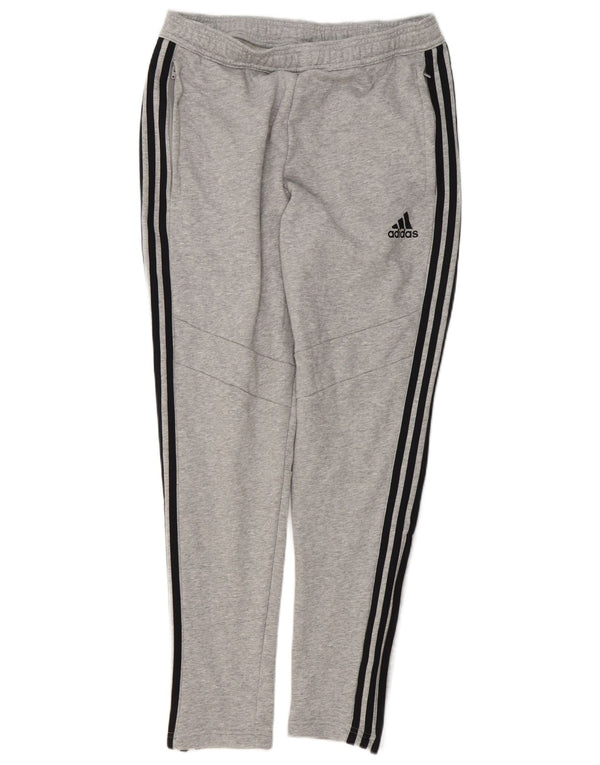 Adidas Mens Tracksuit Trousers Medium Grey Cotton