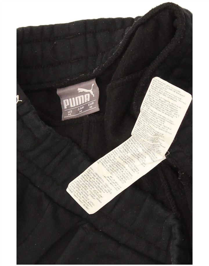 Puma Mens Tracksuit Trousers Joggers Medium Black Cotton