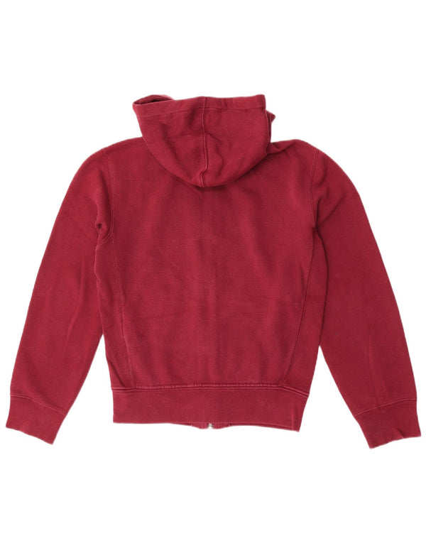 Polo Ralph Lauren Womens Zip Hoodie Sweater XS Burgundy Cotton