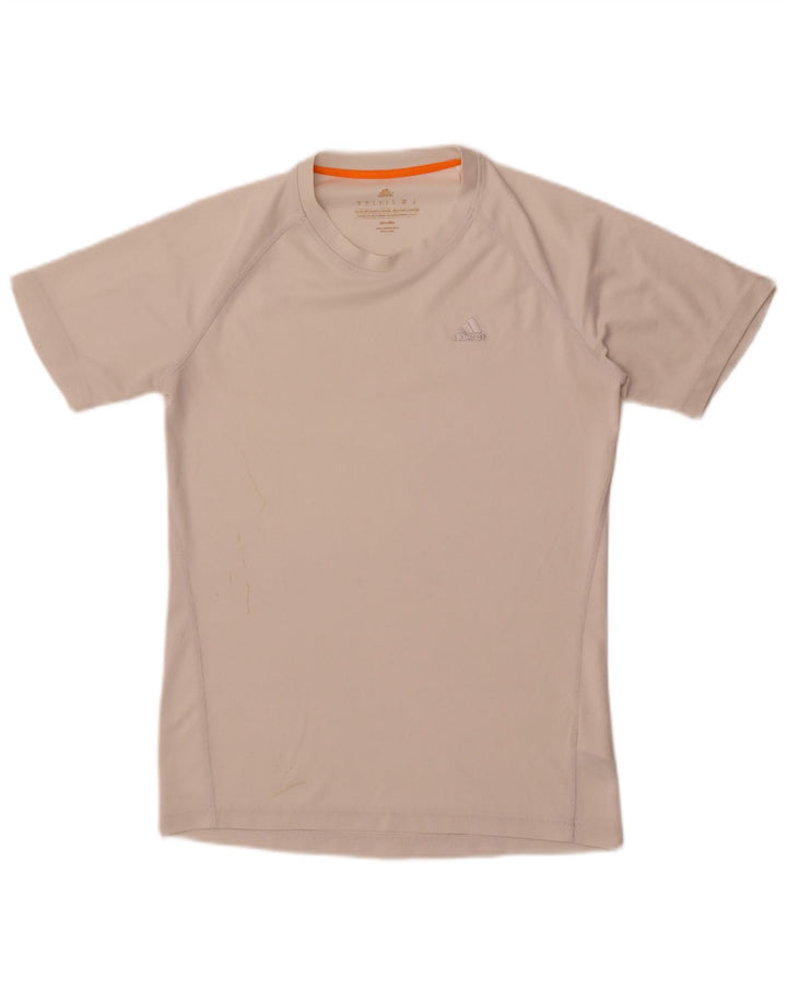 Adidas Mens Climalite T-Shirt Top Small White Polyester