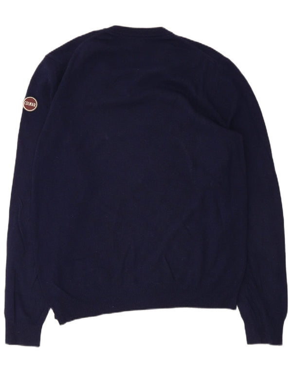 Colmar Womens V-Neck Jumper Sweater UK 16 Large Navy Blue