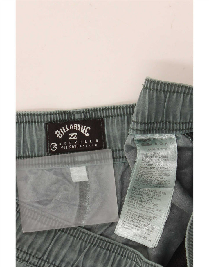 Billabong Mens Swimming Shorts Medium Green Polyester
