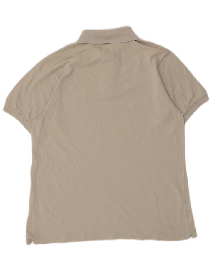 Lacoste Mens Polo Shirt Size 5 Large Grey Cotton