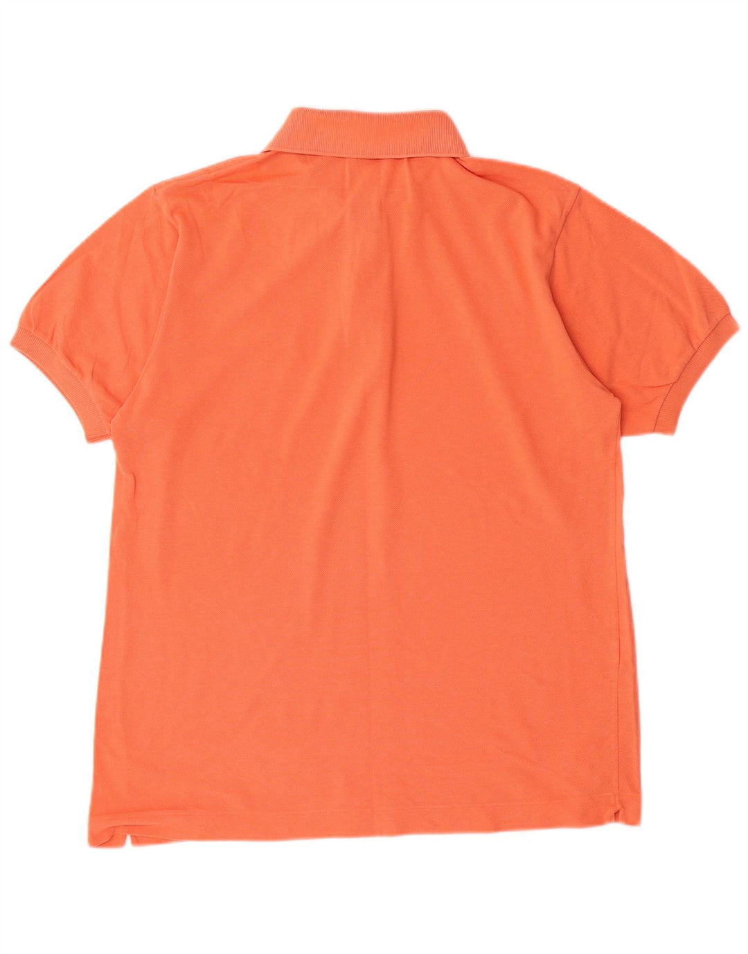 Lacoste Mens Polo Shirt Size 4 Medium Orange Cotton