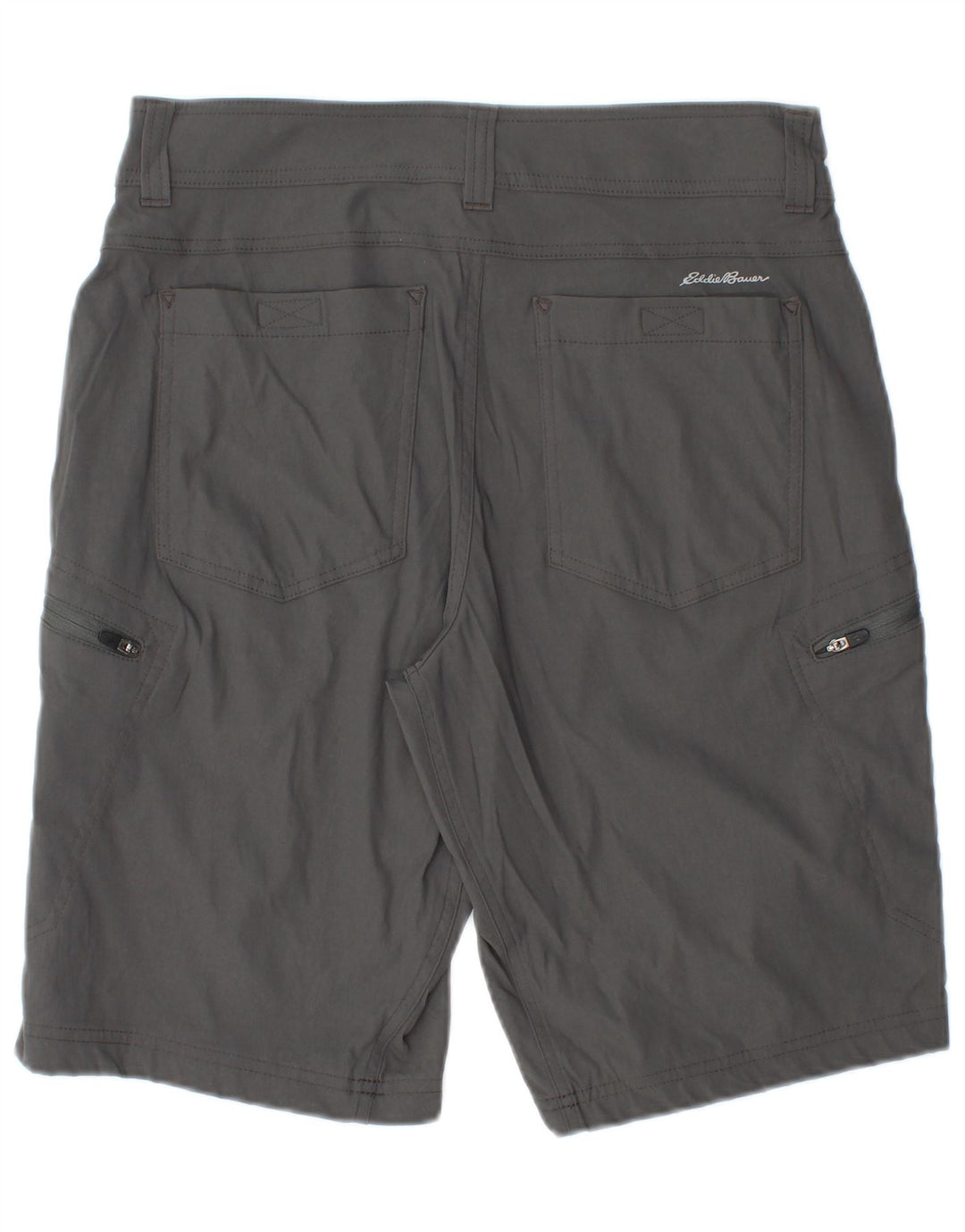 EDDIE BAUER Mens Cargo Shorts W32 Medium Grey Nylon