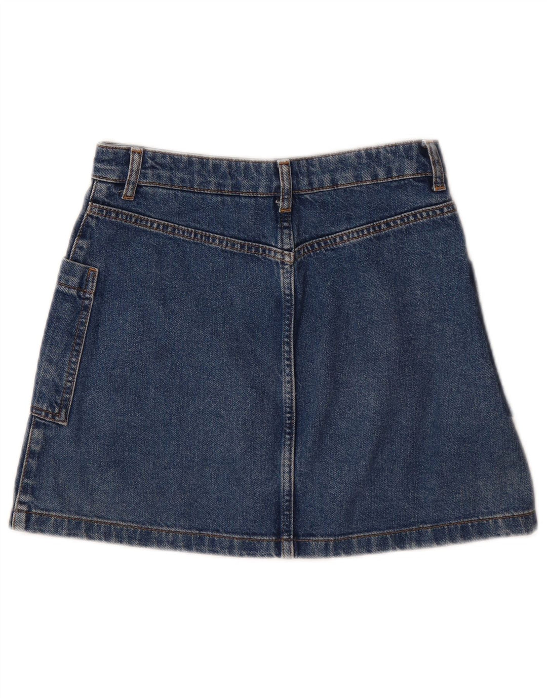 TOPSHOP Womens Mini Denim Skirt UK 6 XS W26  Blue Cotton