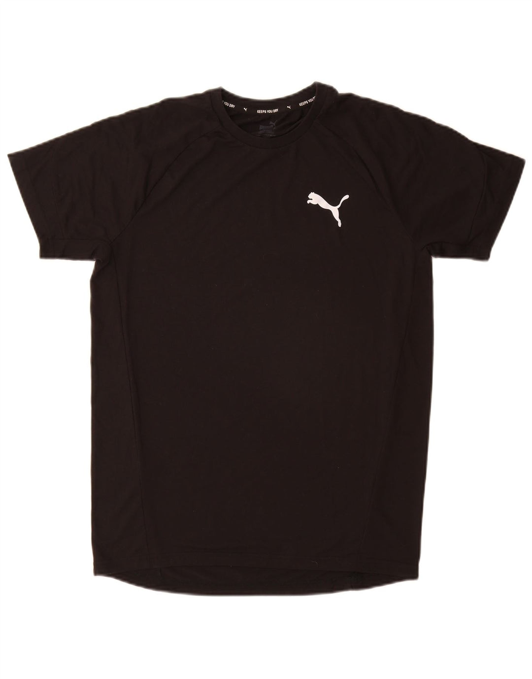 PUMA Mens T-Shirt Top Medium Black Polyester