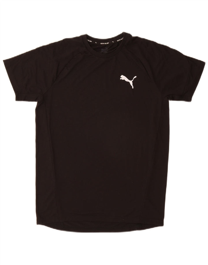 PUMA Mens T-Shirt Top Medium Black Polyester