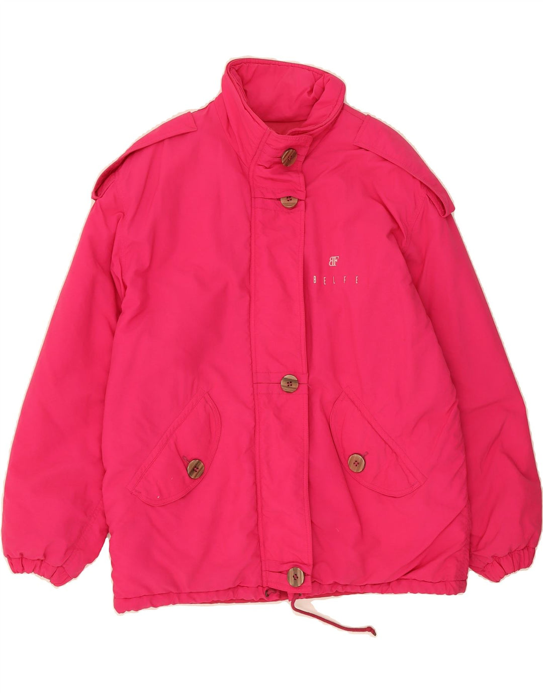 BELFE Womens Military Jacket UK 18 XL Pink Vintage Belfe and Second-Hand Belfe from Messina Hembry 