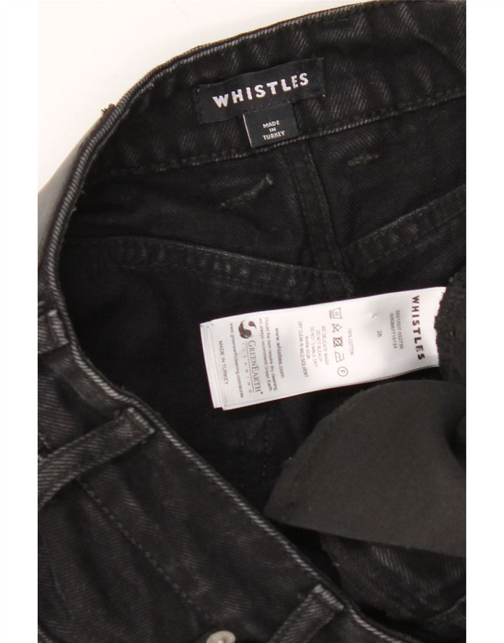 WHISTLES Womens Bootcut Jeans W26 L32 Black Cotton Vintage Whistles and Second-Hand Whistles from Messina Hembry 