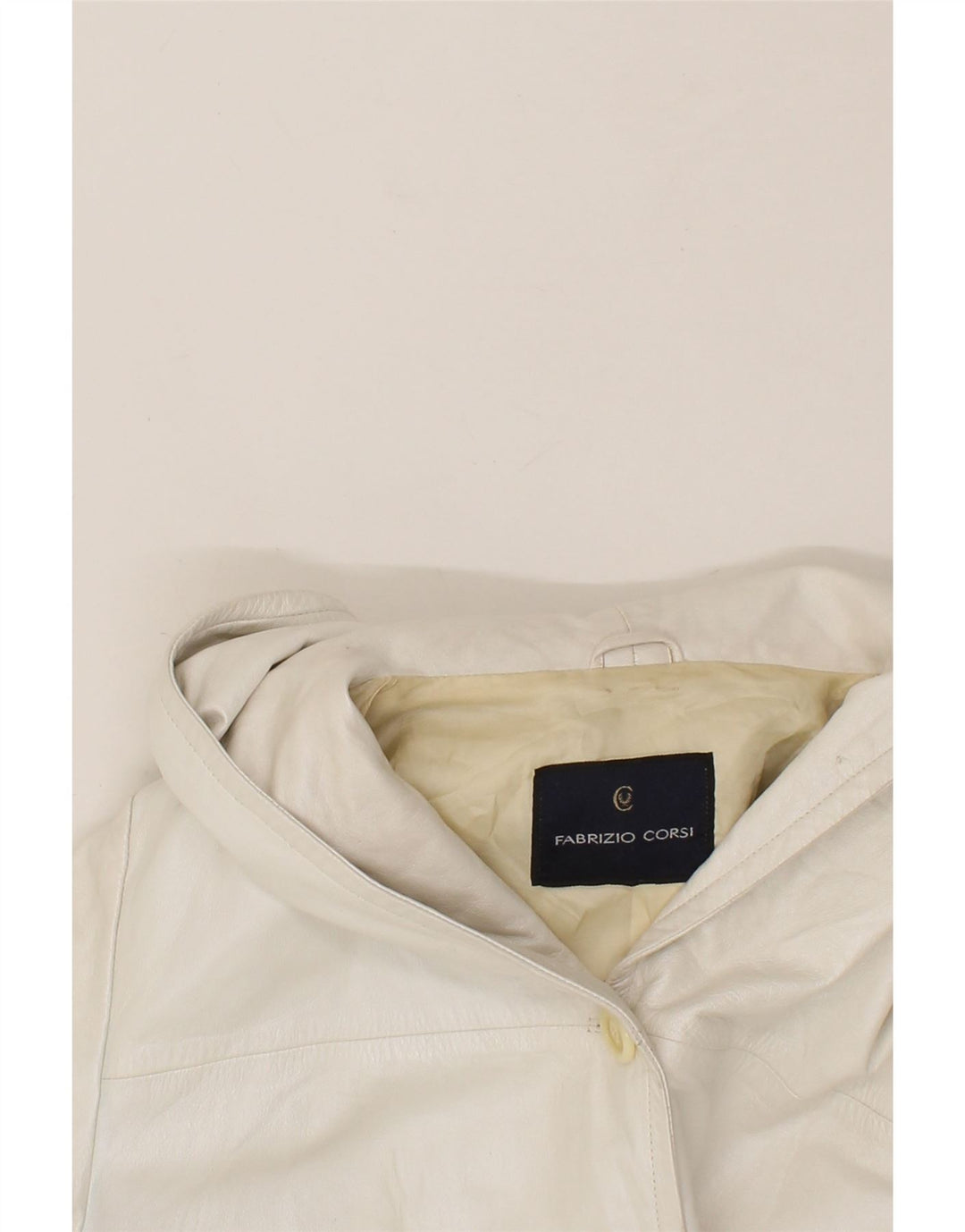 FABRIZIO CORSI Womens Hooded Overcoat UK 16 Large White Vintage Fabrizio Corsi and Second-Hand Fabrizio Corsi from Messina Hembry 