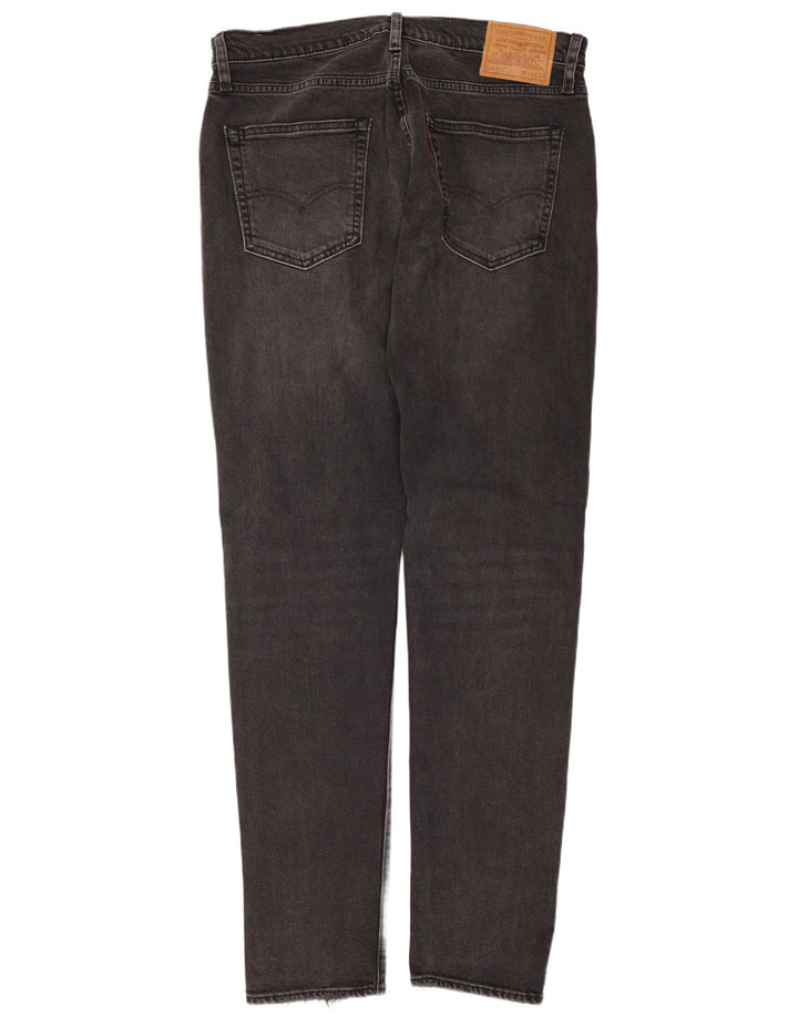 Levi's Mens 512 Distressed Slim Tapered Jeans W34 L34 Grey Cotton