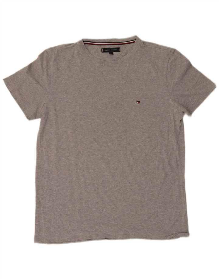 Tommy Hilfiger Mens T-Shirt Top Large Grey Flecked