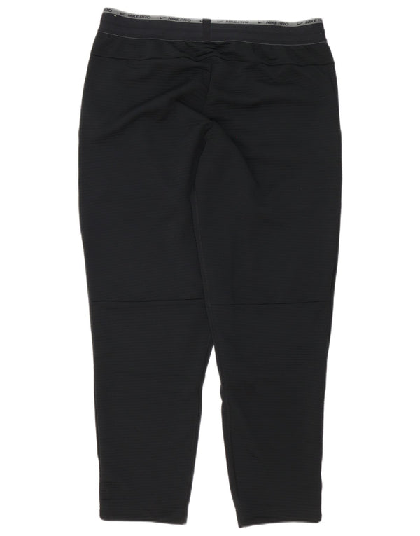 Nike Mens Dri Fit Graphic Tracksuit Trousers Large Black Pinstripe