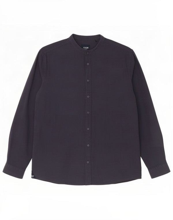 Joop Mens Shirt XL Navy Blue Linen