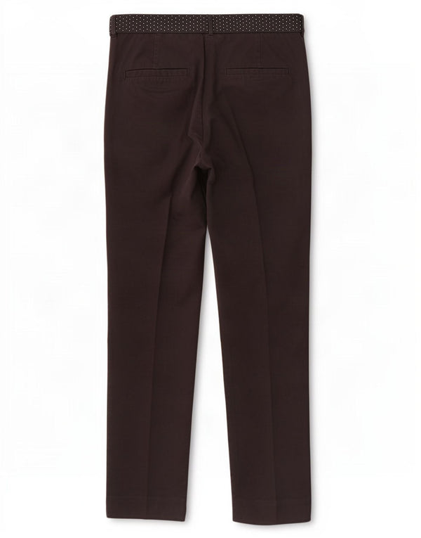 Zara Womens Slim Chino Trousers Small W26 L26 Black Cotton