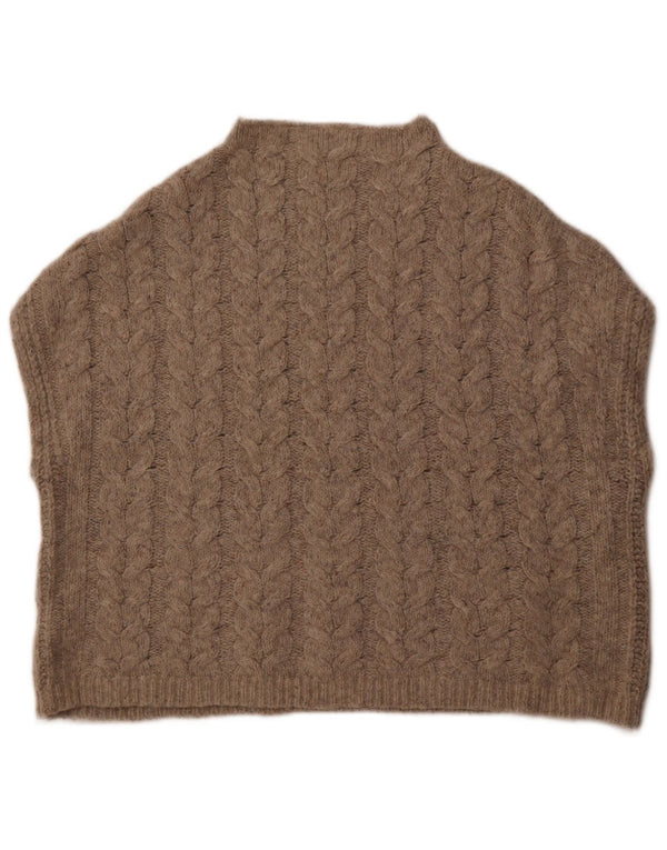 WHITE STUFF Womens Oversized Turtle Neck Vest Tank Top UK 16 Large Grey