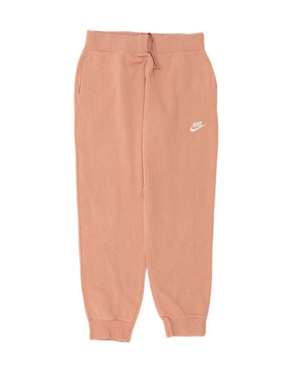 Nike Girls Tracksuit Trousers Joggers 12-13 Years Large Pink Cotton