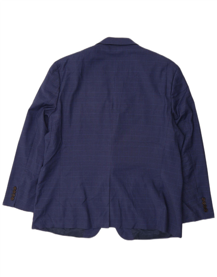 Ralph Lauren Mens 2 Button Blazer Jacket UK 42 XL Blue Houndstooth