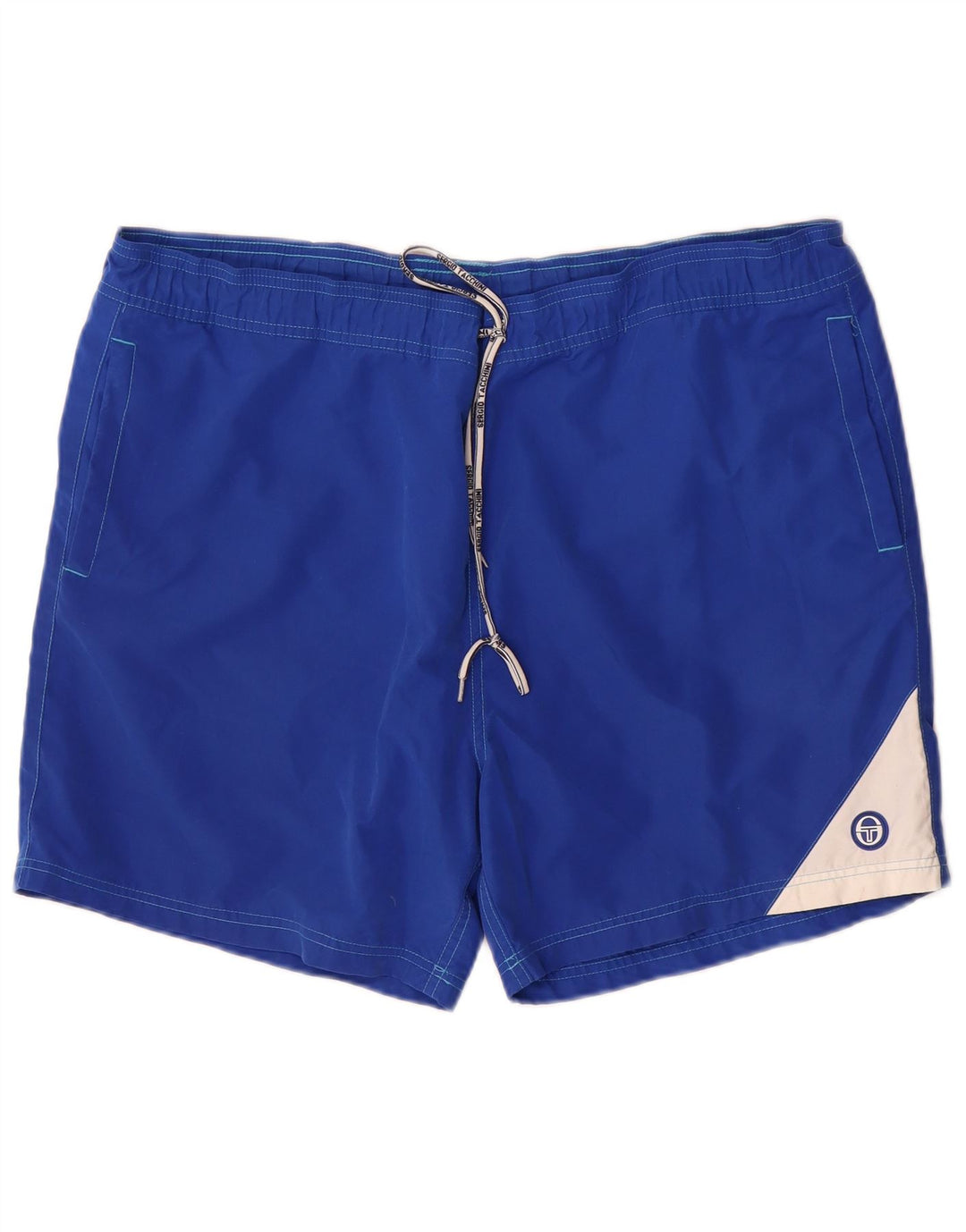Sergio Tacchini Mens Swimming Shorts 2XL Blue Colourblock Polyester