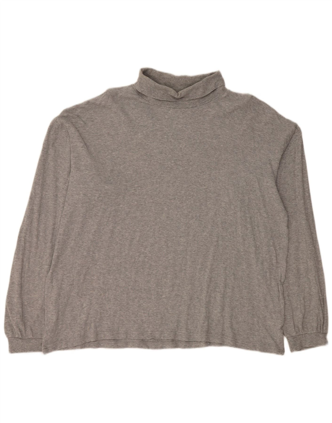 EDDIE BAUER Mens Top Long Sleeve 2XL Grey Cotton