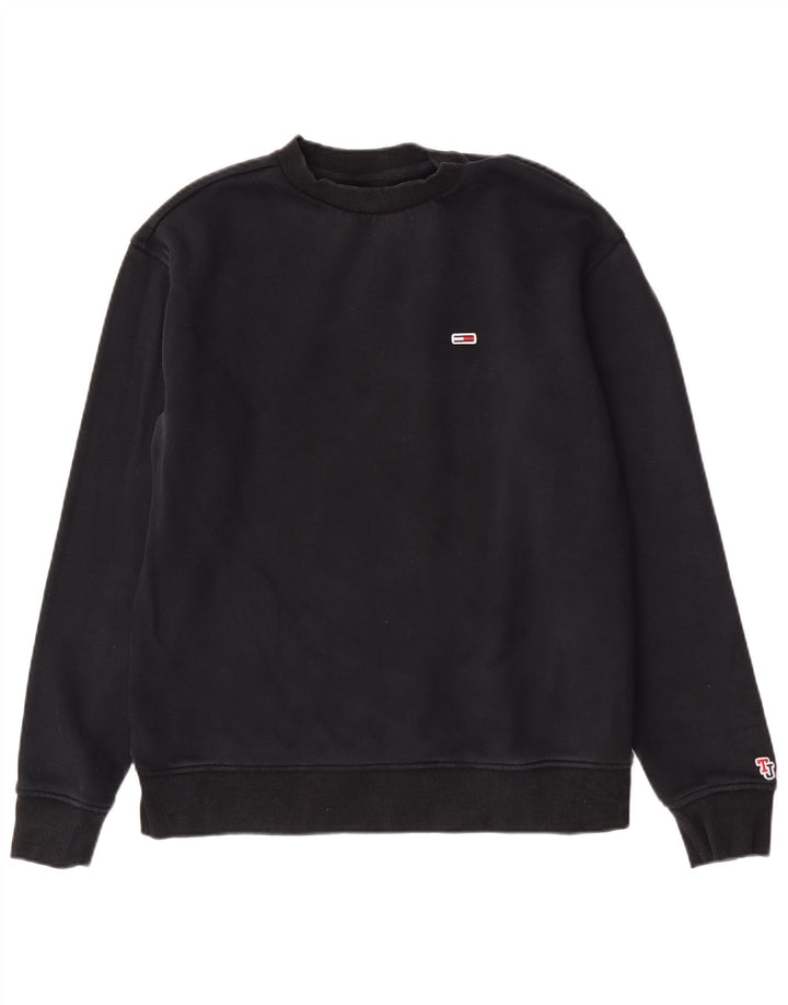 Tommy Hilfiger Womens Regular Fit Sweatshirt Jumper Medium Black Cotton